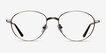 Nara Gunmetal MetalEyeglass Frames from EyeBuyDirect, Front View