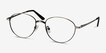 Nara Gunmetal MetalEyeglass Frames from EyeBuyDirect, Angle View
