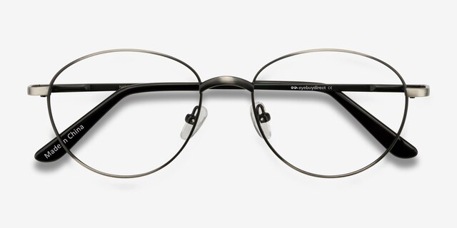 Nara Gunmetal MetalEyeglass Frames from EyeBuyDirect, Closed View