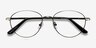 Nara Gunmetal MetalEyeglass Frames from EyeBuyDirect, Closed View