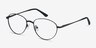 Nara Black MetalEyeglass Frames from EyeBuyDirect, Angle View