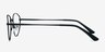 Nara Black MetalEyeglass Frames from EyeBuyDirect, Side View