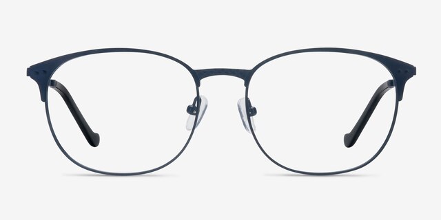 Phenomena Navy MetalEyeglass Frames from EyeBuyDirect, Front View