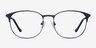 Phenomena Navy MetalEyeglass Frames from EyeBuyDirect, Front View