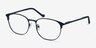 Phenomena Navy MetalEyeglass Frames from EyeBuyDirect, Angle View