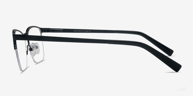 Time Navy MetalEyeglass Frames from EyeBuyDirect, Side View