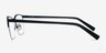 Time Navy MetalEyeglass Frames from EyeBuyDirect, Side View