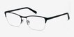 Time Black MetalEyeglass Frames from EyeBuyDirect, Angle View
