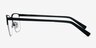 Time Black MetalEyeglass Frames from EyeBuyDirect, Side View