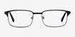 Normandy Black MetalEyeglass Frames from EyeBuyDirect, Front View