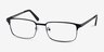 Normandy Black MetalEyeglass Frames from EyeBuyDirect, Angle View