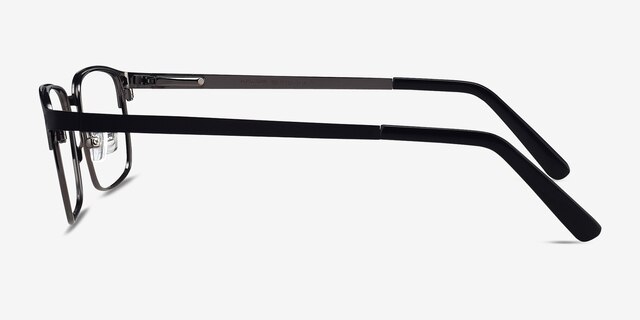 Normandy Black MetalEyeglass Frames from EyeBuyDirect, Side View
