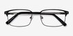 Normandy Black MetalEyeglass Frames from EyeBuyDirect, Closed View