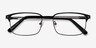 Normandy Black MetalEyeglass Frames from EyeBuyDirect, Closed View