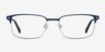 Normandy Navy MetalEyeglass Frames from EyeBuyDirect, Front View