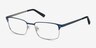 Normandy Navy MetalEyeglass Frames from EyeBuyDirect, Angle View