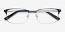 Normandy Navy MetalEyeglass Frames from EyeBuyDirect, Closed View