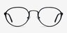 Come Around Black MetalEyeglass Frames from EyeBuyDirect, Front View