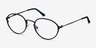 Come Around Black MetalEyeglass Frames from EyeBuyDirect, Angle View