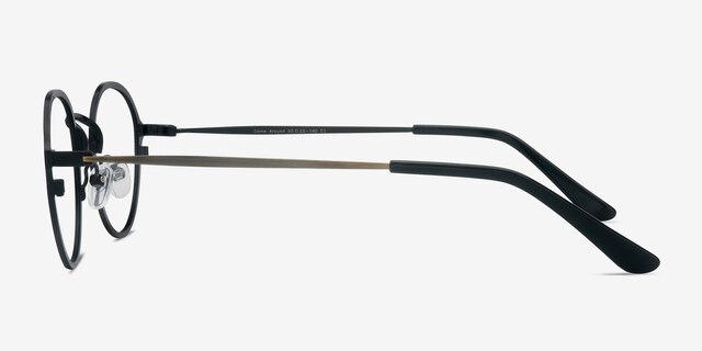 Come Around Black MetalEyeglass Frames from EyeBuyDirect, Side View