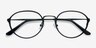Come Around Black MetalEyeglass Frames from EyeBuyDirect, Closed View