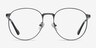Lotus Gunmetal MetalEyeglass Frames from EyeBuyDirect, Front View