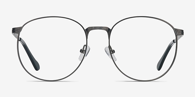 Lotus Gunmetal Metal Eyeglass Frames