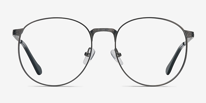 Lotus Gunmetal Metal Eyeglass Frames from EyeBuyDirect
