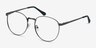 Lotus Gunmetal MetalEyeglass Frames from EyeBuyDirect, Angle View