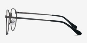 Lotus Gunmetal Métal Montures de lunettes de vue d'EyeBuyDirect, Vue de Côté