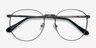 Lotus Gunmetal MetalEyeglass Frames from EyeBuyDirect, Closed View