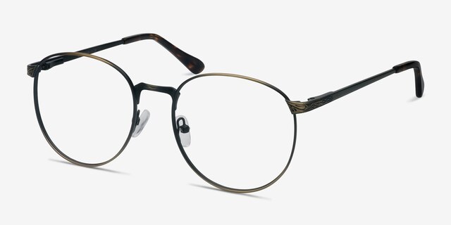 Lotus Bronze MétalMontures de lunettes de vue d'EyeBuyDirect, Vue d'Angle