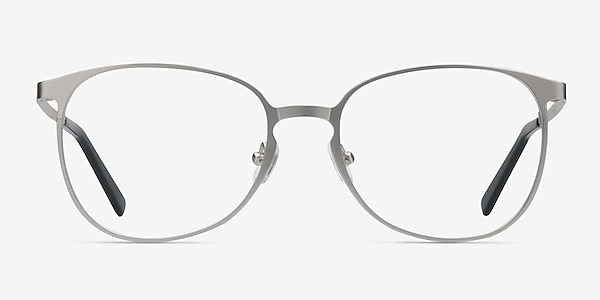 Twisted Silver Metal Eyeglass Frames
