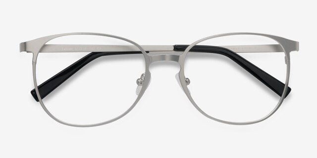 Twisted Silver MetalEyeglass Frames from EyeBuyDirect, Closed View