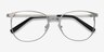 Twisted Silver MetalEyeglass Frames from EyeBuyDirect, Closed View