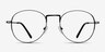 Shanghai Gunmetal MetalEyeglass Frames from EyeBuyDirect, Front View