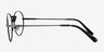 Shanghai Gunmetal MetalEyeglass Frames from EyeBuyDirect, Side View