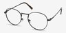 Shanghai Black MetalEyeglass Frames from EyeBuyDirect, Angle View