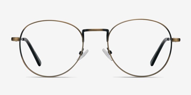 Shanghai Bronze MetalEyeglass Frames from EyeBuyDirect, Front View