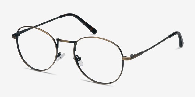 Shanghai Bronze MetalEyeglass Frames from EyeBuyDirect, Angle View