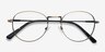 Shanghai Bronze MetalEyeglass Frames from EyeBuyDirect, Closed View