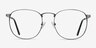 St Michel Gunmetal MétalMontures de lunettes de vue d'EyeBuyDirect, Vue de Face