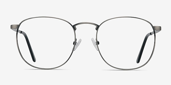 ST MICHEL Gunmetal Metal Eyeglass Frames