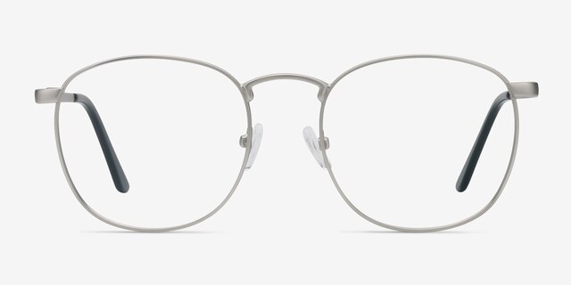 St Michel Argenté MétalMontures de lunettes de vue d'EyeBuyDirect, Vue de Face