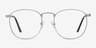 St Michel Argenté MétalMontures de lunettes de vue d'EyeBuyDirect, Vue de Face