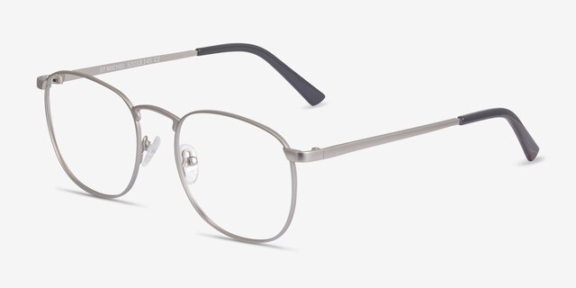 St Michel Argenté MétalMontures de lunettes de vue d'EyeBuyDirect, Vue d'Angle