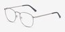 St Michel Argenté MétalMontures de lunettes de vue d'EyeBuyDirect, Vue d'Angle