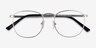 St Michel Argenté MétalMontures de lunettes de vue d'EyeBuyDirect, Vue Rapprochée