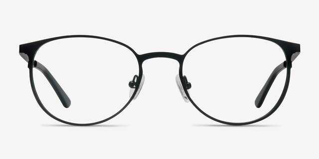 Joan Black MetalEyeglass Frames from EyeBuyDirect, Front View