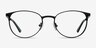 Joan Black MetalEyeglass Frames from EyeBuyDirect, Front View